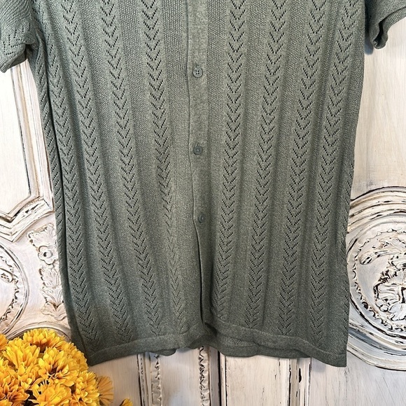 Men’s Hollister Lightweight Knit Short Sleeve cardigan Sweater Size S - Picture 3 of 8